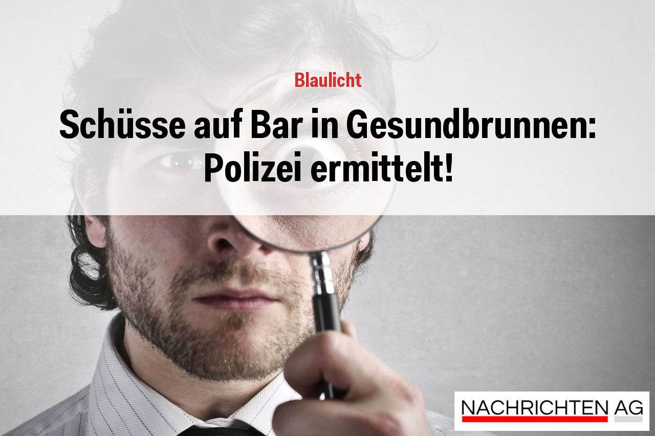 Schüsse auf Bar in Gesundbrunnen: Polizei ermittelt!