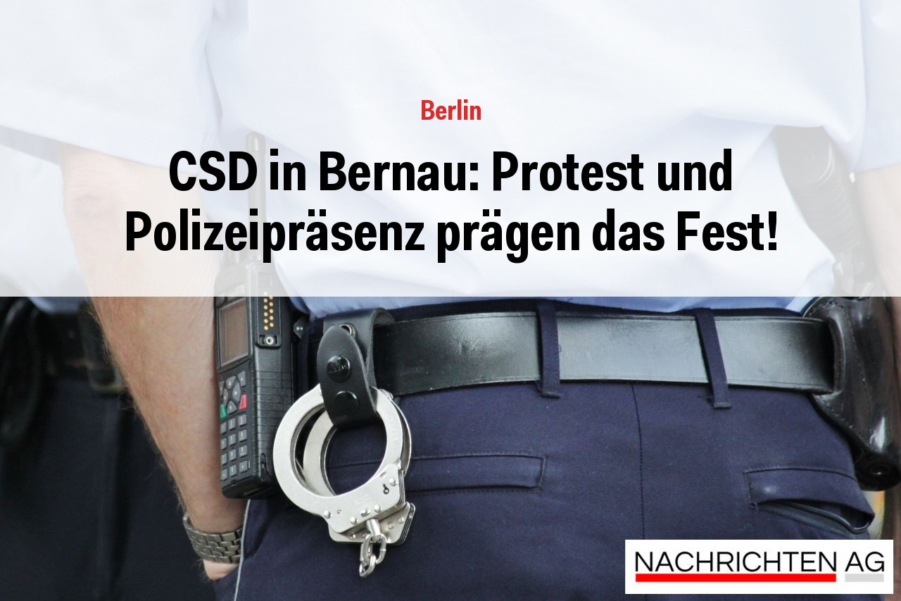 CSD in Bernau: Protest und Polizeipräsenz prägen das Fest!